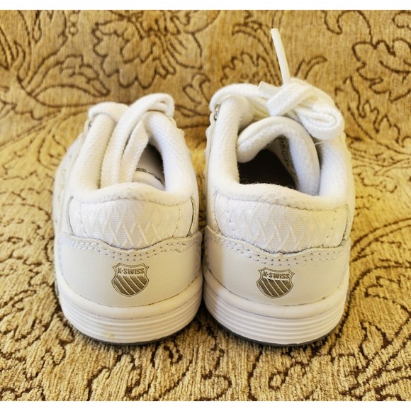 NIB K-Swiss Infant Baby Lozan SPS Jewel Accents White Shoes Size 4 - Picture 8 of 11